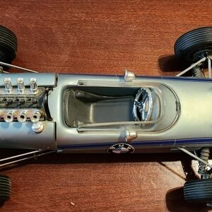Classic Silver Race Car Toy